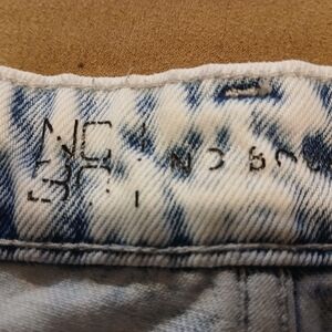 Women's Light Blue Acid Wash Jean Shorts